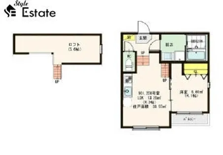 カーサ ルーチェW【2階】の間取り