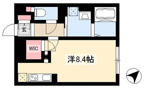 WELL COURT TENMA【202号室】の間取り