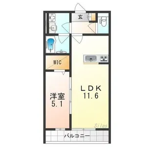 ボンヌ・シャンス【2階】の間取り
