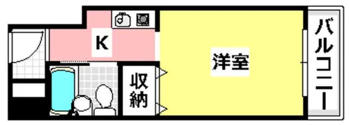 エスタ茨木【3階】の間取り