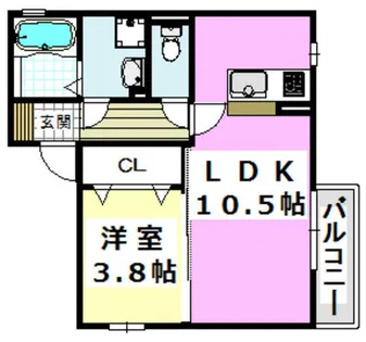 リンデンバウム B棟【1階】の間取り