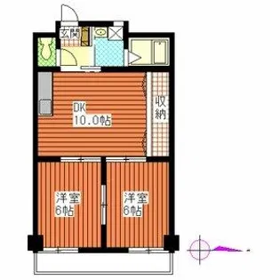 パークサイドなかしま【3階】の間取り