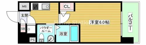 大阪府大阪市淀川区新北野3丁目【マンション】の間取り