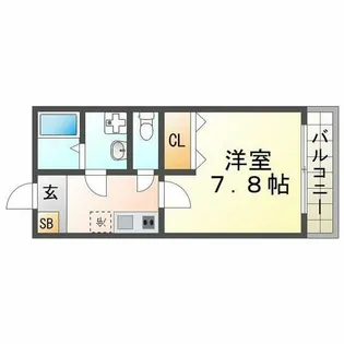 ラネージュ武庫川【302号室】の間取り