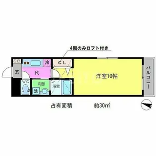 メゾンジョイス【3階】の間取り