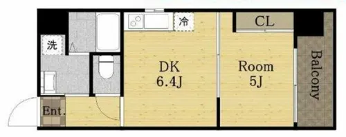 アクアスイート南森町【4階】の間取り