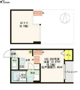 Leap style TH【1階】の間取り