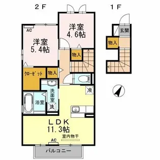 HIBARI【2階】の間取り