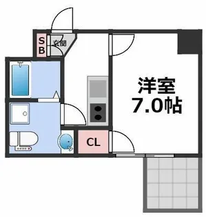 Gravis城東中央【8階】の間取り
