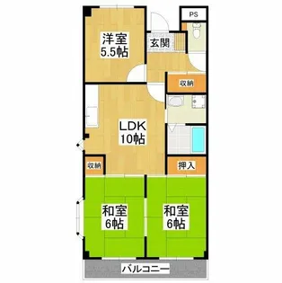 ヴィルフォーレミチハタ【2階】の間取り