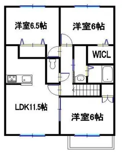 ブランフルーレB【2階】の間取り