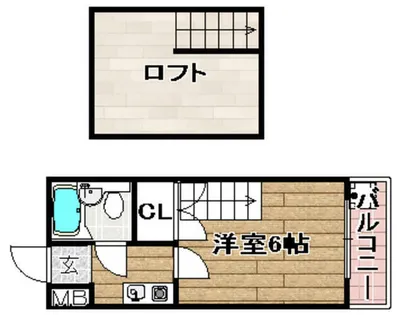 ハイツ江東1【205号室】の間取り
