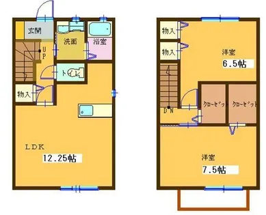 サンビオラ【101号室】の間取り