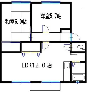 JAサンビレッジ末広【2階】の間取り