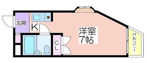 SOハイツⅡ【401号室】の間取り