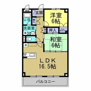 G.Aあおやま【2階】の間取り