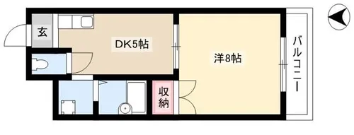 グランドールJ・S【502号室】の間取り