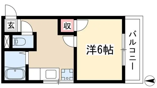 ハイツ山幸【2階】の間取り