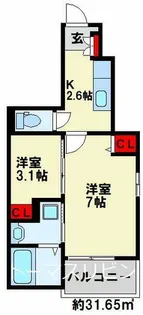 エクスクルーシブⅢ【1階】の間取り