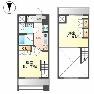 アプリーレ久屋大通公園 (旧BPRレジデンス久屋大通公園【13階】の間取り