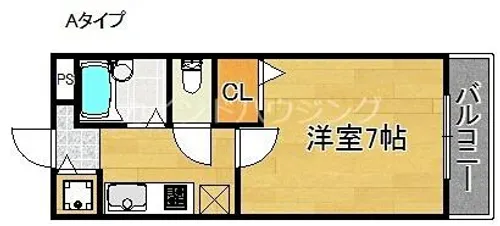 サンリゾート21【3階】の間取り