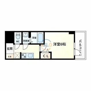 1Kの間取り画像