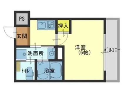 グランパシフィック寺田町東【2階】の間取り