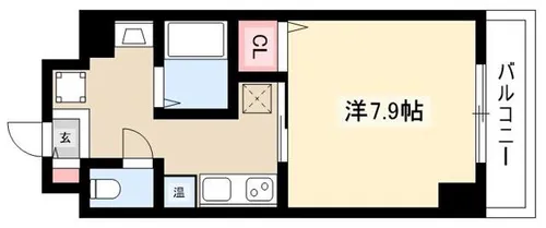 サン・名駅南ビル【0302号室】の間取り