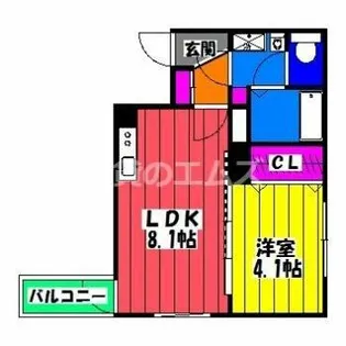 ソリッド東比恵駅南【3階】の間取り