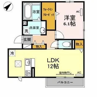 グラン・フェルト A棟【1階】の間取り