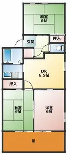 ジョヴィアル【101号室】の間取り