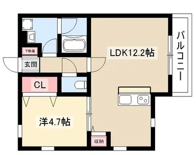 イル・カーサNagaosa【201号室】の間取り