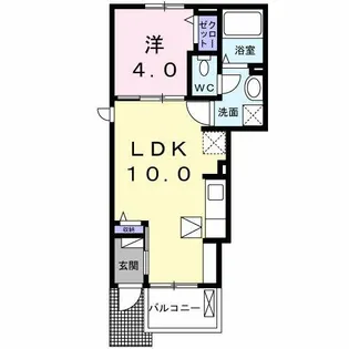 アーバンフォレストⅢA【1階】の間取り