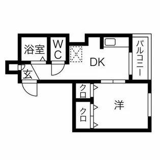 サンシャイン八戸ノ里【2階】の間取り