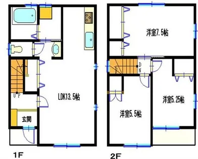 伊伝居戸建【1階】の間取り