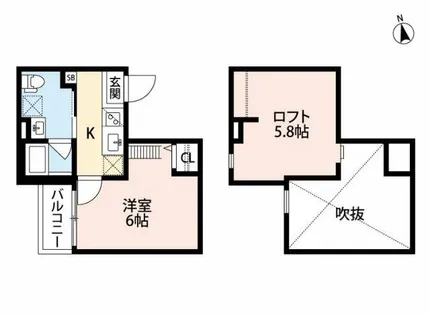 オーサムハウス王子【103号室】の間取り