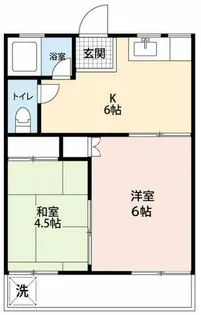 コーポ若草【201号室】の間取り