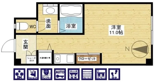 グランヴィ新大阪【3階】の間取り