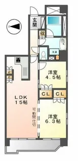 リエトコート丸の内【7階】の間取り
