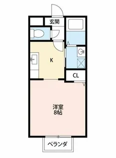ティーワン半城土【1階】の間取り