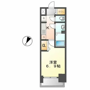 プレサンス東別院駅前Ⅱ【11階】の間取り