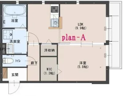 アメニティ古宮 A棟【206号室】の間取り