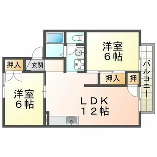 セジュール久保【2階】の間取り