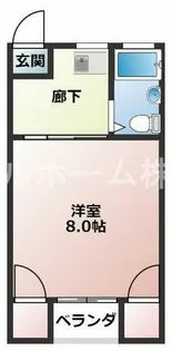 エステート浜道【303号室】の間取り