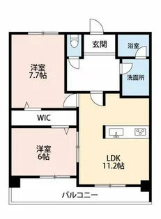サンコートHITOTSUGI【4階】の間取り