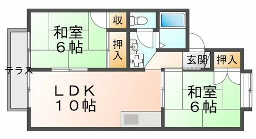 パインファミール【1階】の間取り