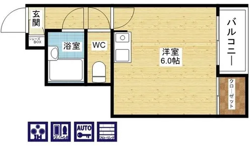 グランドコート新大阪【1階】の間取り