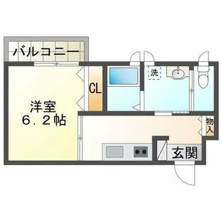 サンウィング妙法寺【1階】の間取り