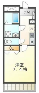 神戸アスタカレッジハイツ【6階】の間取り