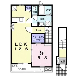 プロムナード箕形【2階】の間取り